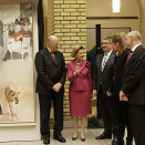 20 November: The King and Queen attend the unveiling of a painting depicting King Harald swearing his oath to the constitution, Stortinget (the Parliament) (Photo: Berit Roald, NTB scanpix)